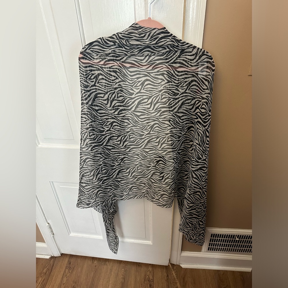 Zebra Print Women's Swimsuit Cover up